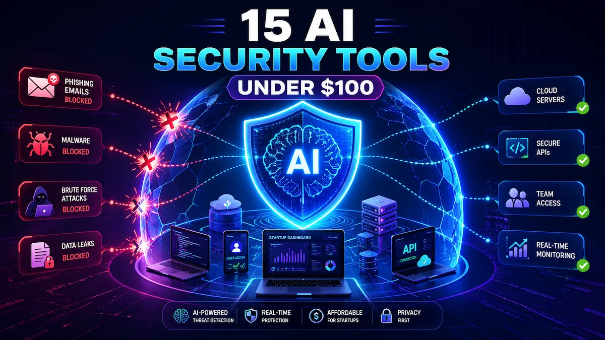 AI security tools protecting startup infrastructure from cyber threats under a $100 budget