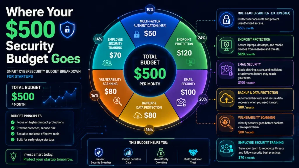 Startup Cybersecurity Budget of 500 per Month