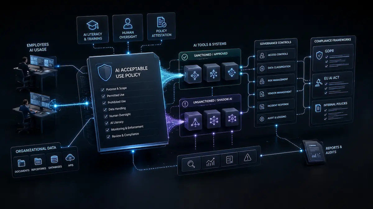 AI acceptable use policy governance framework for enterprise AI tools