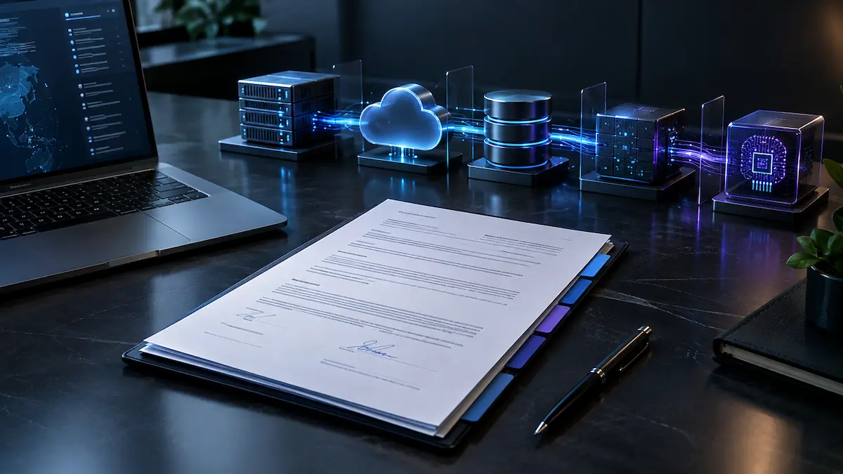 Data Processing Agreement template with AI processing addendum for SaaS companies